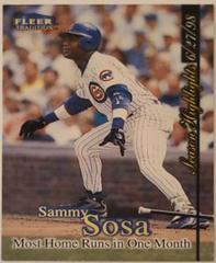 Sammy Sosa #U2 Baseball Cards 1998 Fleer Update Prices