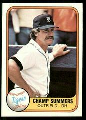 Champ Summers #466 Baseball Cards 1981 Fleer Prices
