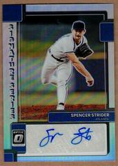 Spencer Strider [Holo] #SIGS-SS Baseball Cards 2022 Panini Donruss Optic Signature Series Prices