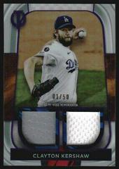Clayton Kershaw [Purple] #DR-CK Baseball Cards 2022 Topps Tribute Dual Relics Prices