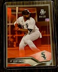 Eloy Jimenez [Red] #18 Baseball Cards 2021 Bowman Platinum Prices