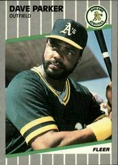 Dave Parker #19 Baseball Cards 1989 Fleer Prices