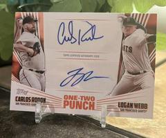 Carlos Rodon, Logan Webb #12P-11 Baseball Cards 2023 Topps One Two Punch Autographs Prices