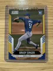 Brady Singer [Gold] Baseball Cards 2021 Panini Chronicles Score Prices