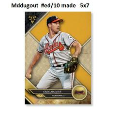Greg Maddux [Gold] #83 Baseball Cards 2017 Topps Triple Threads Prices