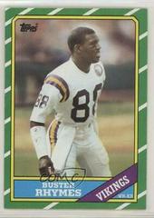 Buster Rhymes Football Cards 1986 Topps Prices