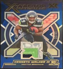 Kenneth Walker III [Blue] #XFM-KW Football Cards 2022 Panini XR X Factor Materials Prices