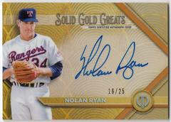 Nolan Ryan [Orange] #GGA-NR Baseball Cards 2022 Topps Tribute Solid Gold Greats Autographs Prices