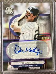 Don Mattingly [Purple] #TA-DM Baseball Cards 2024 Topps Tribute Autograph Prices