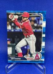 Shohei Ohtani [Blue] #34 Baseball Cards 2019 Bowman Prices