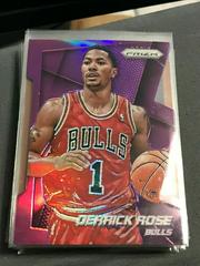 Derrick Rose [Purple Die Cut Prizm] Basketball Cards 2014 Panini Prizm Prices