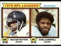 Walter Payton, Earl Campbell [Cream Colored Back] #3 Football Cards 1979 Topps Prices