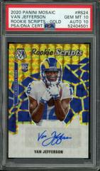 Van Jefferson [Gold] #RS24 Football Cards 2020 Panini Mosaic Rookie Scripts Prices