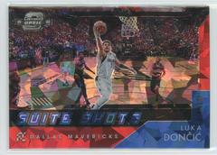 Luka Doncic [Red Ice] #1 Basketball Cards 2021 Panini Contenders Optic Suite Shots Prices