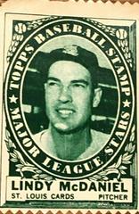 Lindy McDaniel Baseball Cards 1961 Topps Stamps Prices