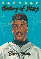 Barry Bonds Baseball Cards 1993 Panini Donruss Triple Play Gallery of Stars Prices