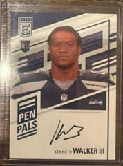 Kenneth Walker III [Black Gold Ink] #PP-KW Football Cards 2022 Panini Donruss Elite Pen Pals Autographs Prices