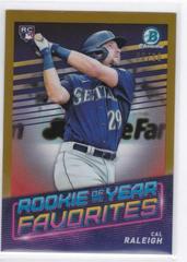 Cal Raleigh [Gold] #ROYF-7 Baseball Cards 2022 Bowman Rookie of the Year Favorites Prices