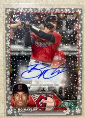 Bo Naylor #HAC-BN Baseball Cards 2023 Topps Holiday Autographs Prices