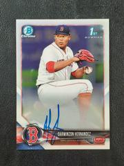 Darwinzon Hernandez Baseball Cards 2018 Bowman Chrome Prospects Autographs Prices