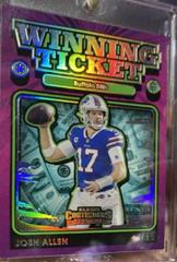 Josh Allen [Silver] Football Cards 2021 Panini Contenders Winning Ticket Prices