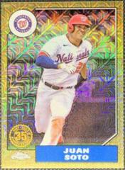 Juan Soto [Gold] #T87C-57 Baseball Cards 2022 Topps Update 1987 Chrome Prices