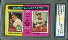 1963 MVP's [Elston Howard, Sandy Koufax] #201 Baseball Cards 1975 Topps Prices