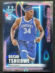 Oscar Tshiebwe [Lava] #NN-17 Basketball Cards 2022 Bowman University Best Neon Neophytes Prices