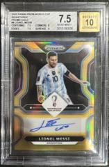 Lionel Messi [Gold] #S-LM Soccer Cards 2022 Panini Prizm World Cup Signatures Prices