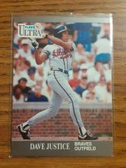 Dave Justice #7 Baseball Cards 1991 Ultra Prices