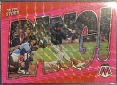 Trevor Story [Pink Fluorescent] Baseball Cards 2022 Panini Mosaic Bang Prices
