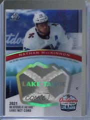 Nathan MacKinnon #LTN-NM Hockey Cards 2021 SP Game Used NHL Lake Tahoe Games Net Cord Relics Prices