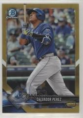 Salvador Perez [Gold Refractor] #24 Baseball Cards 2018 Bowman Chrome Prices