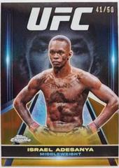 Israel Adesanya [Gold Refractor] #SUG-2 Ufc Cards 2024 Topps Chrome UFC Supergiant Prices