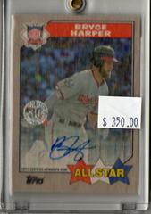 Bryce Harper Baseball Cards 2017 Topps 1987 Autographs Prices