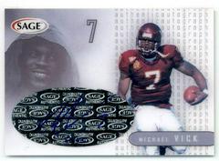 Michael Vick [Silver] Football Cards 2002 Sage Autographs Prices