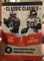 Cris Carter, Jerry Rice #CC-25 Football Cards 2022 Panini Classics Clashes Prices
