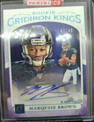 Marquise Brown Football Cards 2019 Donruss Rookie Gridiron Kings Autographs Prices