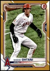 Shohei Ohtani [Gold] #85 Baseball Cards 2021 Bowman Prices