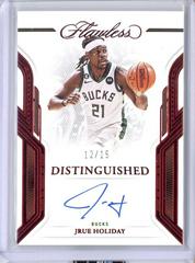 Jrue Holiday [Ruby] #23 Basketball Cards 2022 Panini Flawless Distinguished Auto Prices