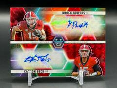 Brock Bowers, Carson Beck [Red] #DA-BB Football Cards 2023 Bowman's Best University Dual Autographs Prices