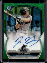 Jacob Berry [Green] #BMA-JBY Baseball Cards 2023 Bowman Chrome Prospect Mega Box Autographs Prices