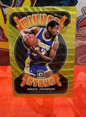 Magic Johnson [Gold Wave] #16 Basketball Cards 2021 Panini Donruss Optic Winner Stays Prices