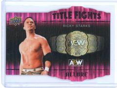 Ricky Starks [Pink] #TF-17 Wrestling Cards 2022 Upper Deck Allure AEW Title Fights Prices