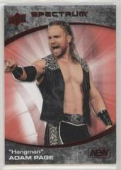 Hangman Adam Page [Red] #10 Wrestling Cards 2021 Upper Deck AEW Spectrum Prices