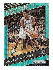 Andrew Wiggins [Teal Wave Prizm] Basketball Cards 2016 Panini Prizm First Step Prices