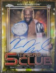 Kofi Kingston [Gold Refractor] Wrestling Cards 2021 Topps Chrome WWE 5 Timers Club Autographs Prices