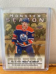 Connor McDavid [Gold] #MS-12 Hockey Cards 2023 Upper Deck Monster Season Prices
