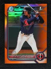 Carlos Aguiar [Orange Refractor] Baseball Cards 2022 Bowman Chrome Prospects Prices