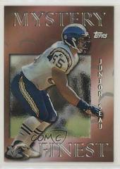 Junior Seau [Bronze Refractor] #M11 Football Cards 1997 Topps Mystery Finest Prices